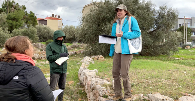 Jane Millar Presenting to ASCSA students